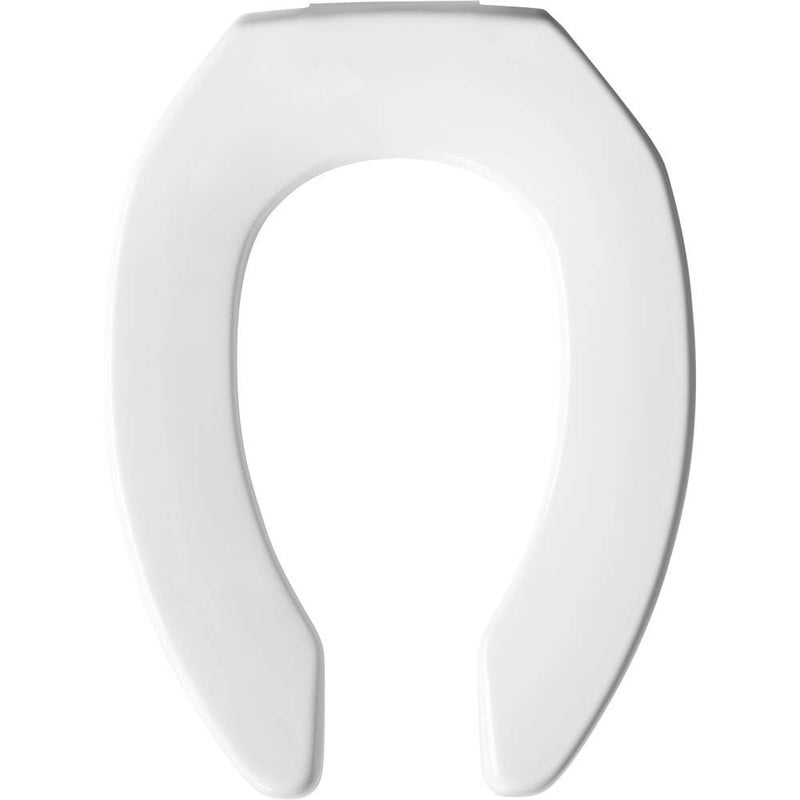 BEMIS 2L2155T 000 Medic-Aid 2" Lift Raised Open Front Plastic Toilet Seat, ELONGATED, Long Lasting Solid Plastic, White - Image 1